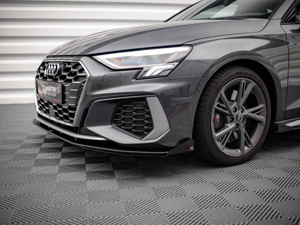 Maxton Street PRO Front Splitter V.1 + Flaps Audi S3 / A3 S-Line 8Y Maxton Street PRO Front Splitter V.1 + Flaps Audi S3 / A3 S-Line 8Y