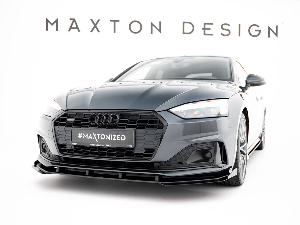 Maxton Street PRO Front Splitter + Flaps Audi A5 F5 Facelift