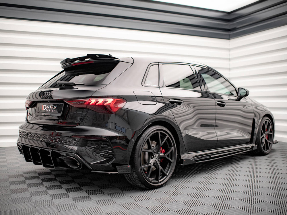 Maxton Street PRO Rear Side Splitters + Flaps Audi RS3 Sportback 8Y