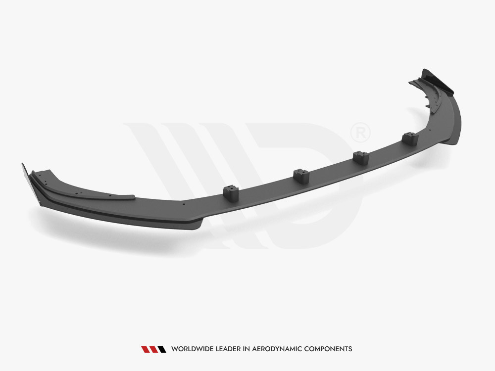 Maxton Street PRO Front Splitter V.1 + Flaps Audi S3 / A3 S-Line Sportback 8V Facelift