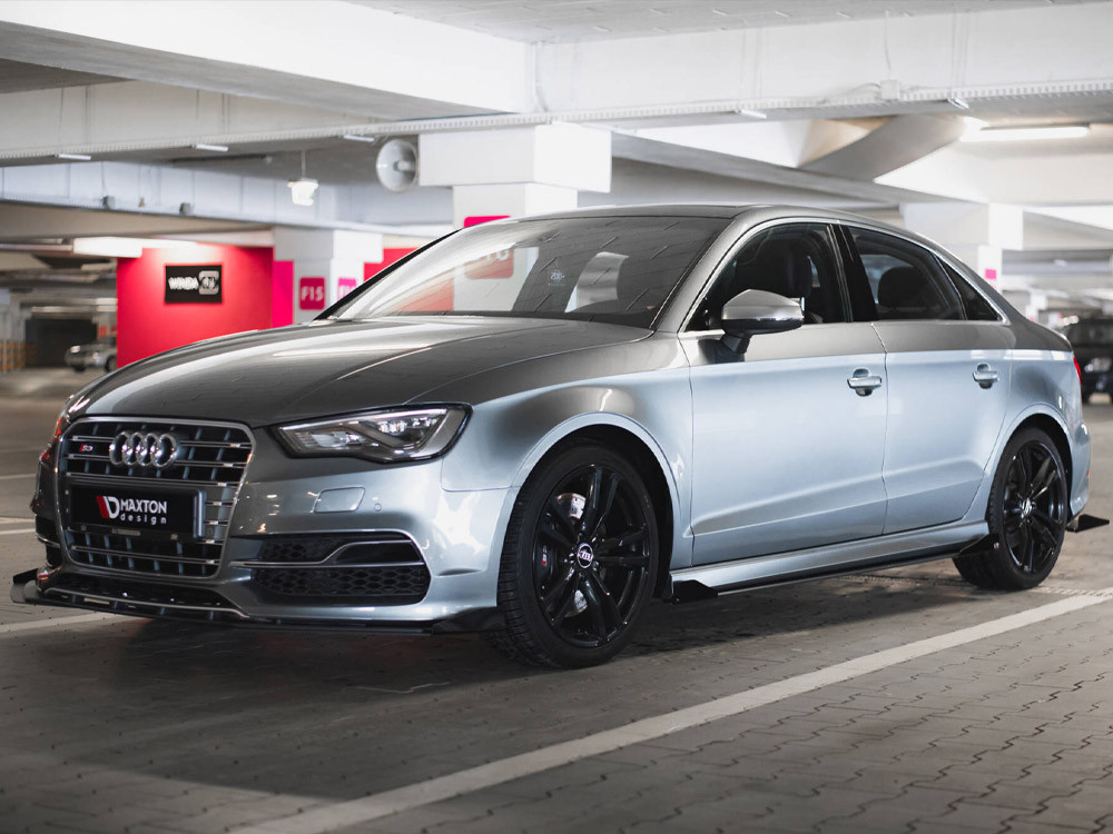Maxton Street PRO Front Splitter + Flaps Audi S3 / A3 S-Line Sedan 8V Maxton Street PRO Front Splitter + Flaps Audi S3 / A3 S-Line Sedan 8V