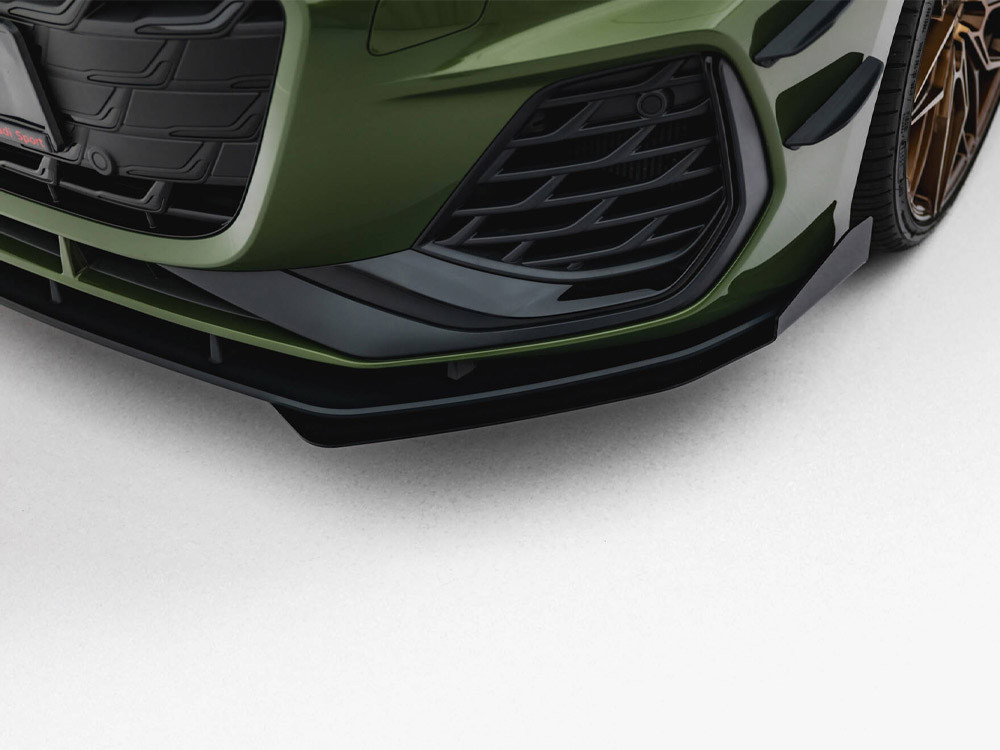 Maxton Street PRO Front Splitter V.1 + Flaps Audi S3 Sportback / A3 S-line Sportback 8Y Facelift