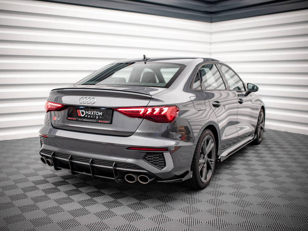 Maxton Street PRO Rear Side Splitters + Flaps Audi S3 Sedan 8Y Maxton Street PRO Rear Side Splitters + Flaps Audi S3 Sedan 8Y