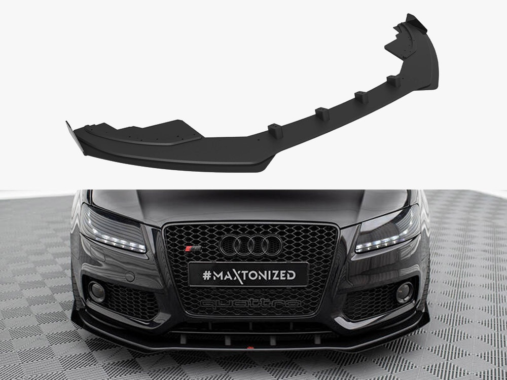 Maxton Street PRO Front Splitter + Flaps Audi S5 / A5 S-Line 8T