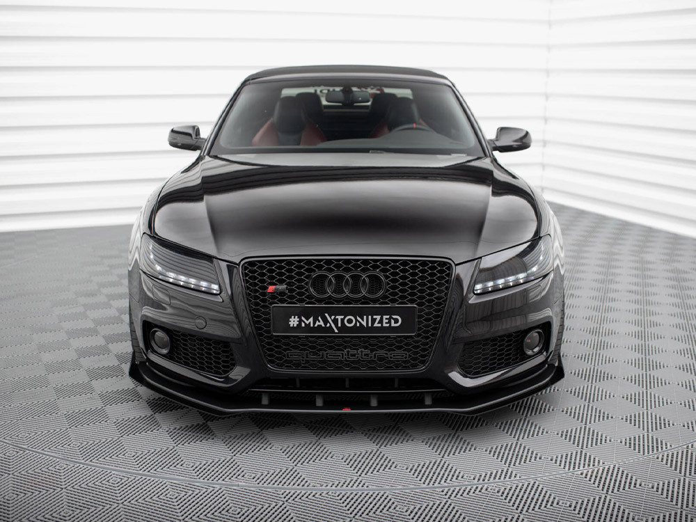 Maxton Street PRO Front Splitter + Flaps Audi S5 / A5 S-Line 8T