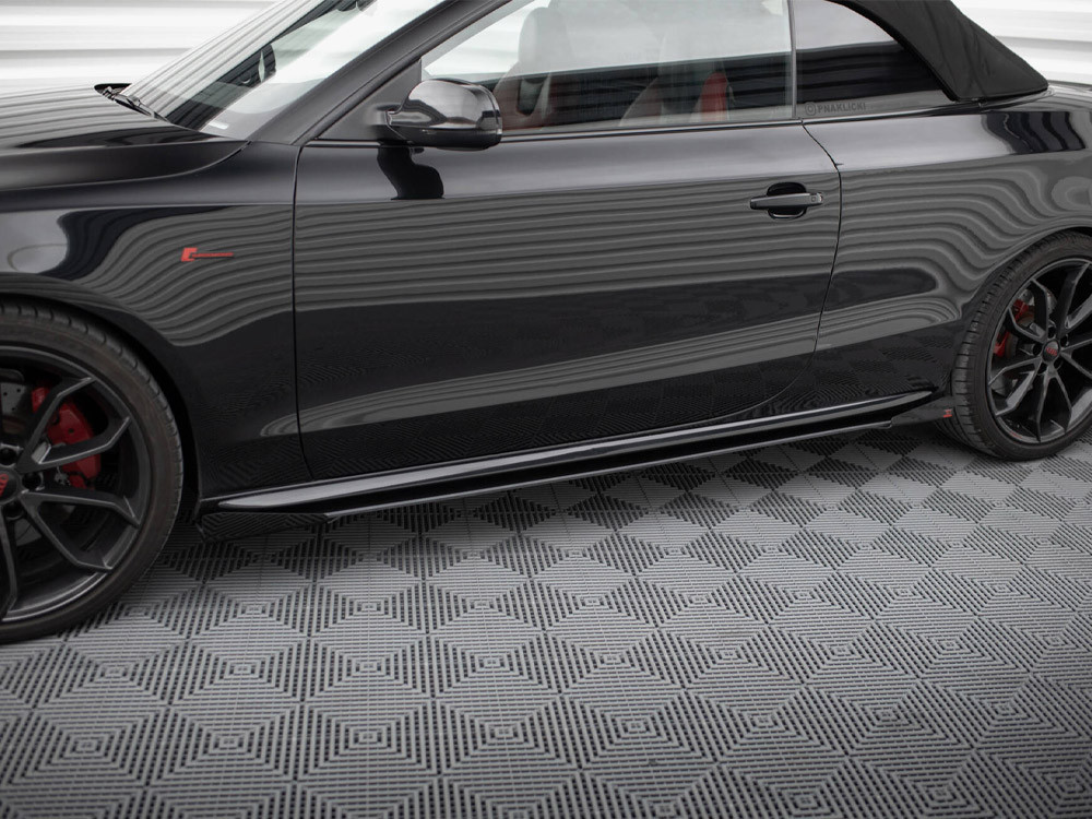 Maxton Street PRO Side Skirts Diffusers + Flaps Audi A5 / A5 S-Line / S5 Coupe / Cabrio 8T / 8T Facelift