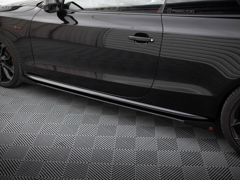 Maxton Street PRO Side Skirts Diffusers + Flaps Audi A5 / A5 S-Line / S5 Coupe / Cabrio 8T / 8T Facelift