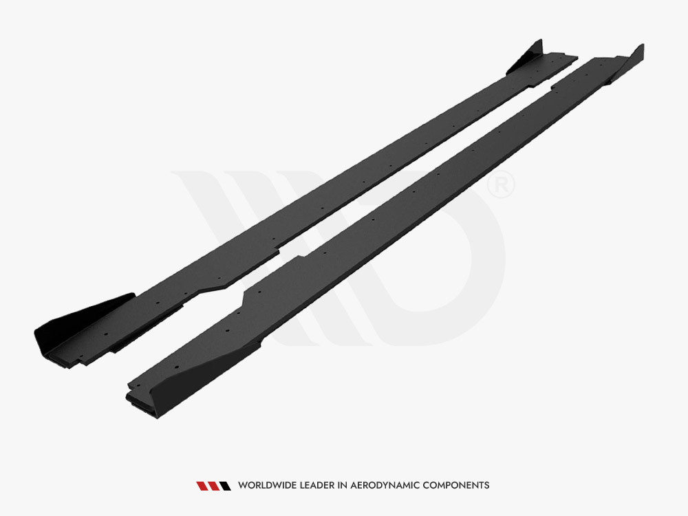 Maxton Street PRO Side Skirts Diffusers + Flaps Audi A5 / A5 S-Line / S5 Coupe / Cabrio 8T / 8T Facelift