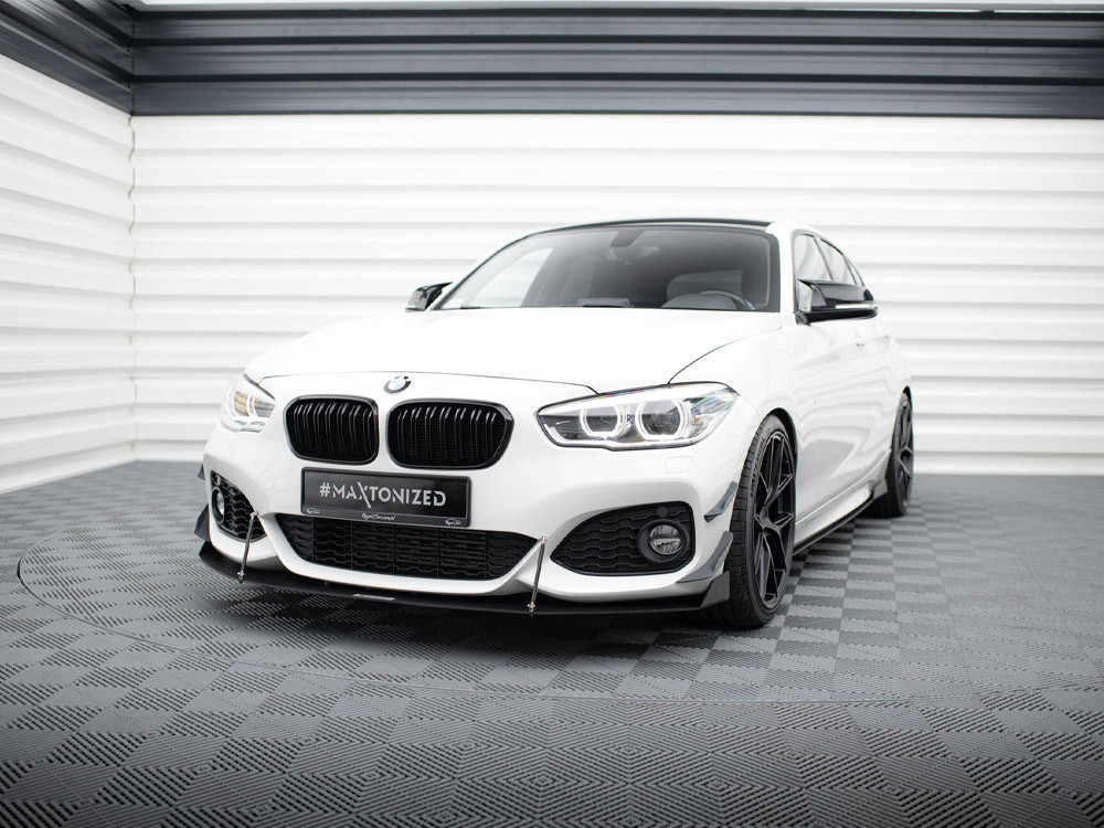Maxton Front Bumper Wings (Canards) BMW 1 M-Pack / M140i F20 Facelift Maxton Front Bumper Wings (Canards) BMW 1 M-Pack / M140i F20 Facelift