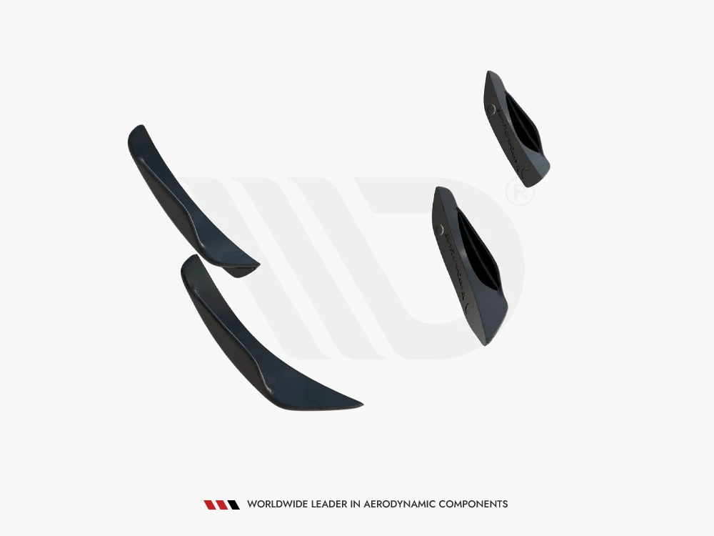 Maxton Front Bumper Wings (Canards) BMW 1 M-Pack / M140i F20 Facelift Maxton Front Bumper Wings (Canards) BMW 1 M-Pack / M140i F20 Facelift