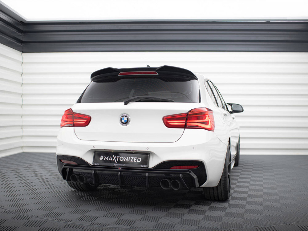 Maxton Rear Valance V.3 BMW 1 M-Pack / M140i F20 Facelift (Version with dual exhausts on both sides) Maxton Rear Valance V.3 BMW 1 M-Pack / M140i F20 Facelift (Version with dual exhausts on both sides)