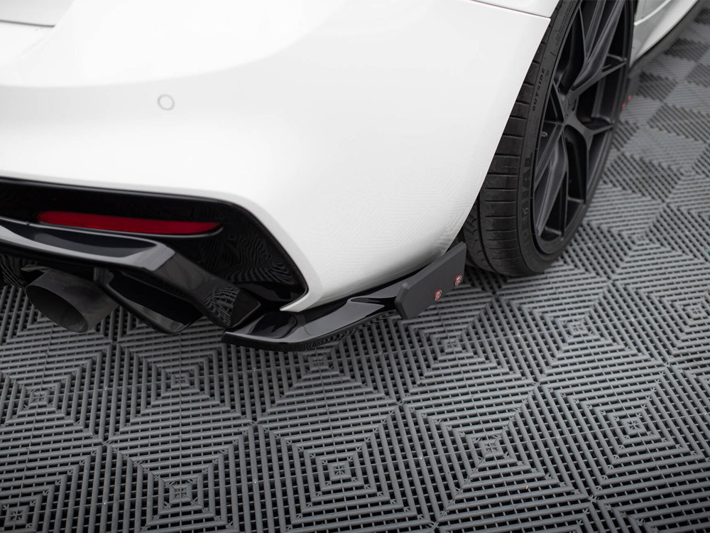 Maxton Rear Side Splitters V.5 + Flaps (For rear valance v.3) BMW 1 M-Pack / M140i F20 Facelift Maxton Rear Side Splitters V.5 + Flaps (For rear valance v.3) BMW 1 M-Pack / M140i F20 Facelift