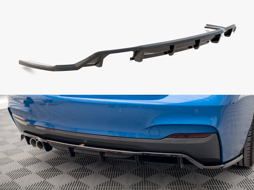 Maxton Central Rear Splitter (Vertical Bars) BMW 2 M-Pack F22