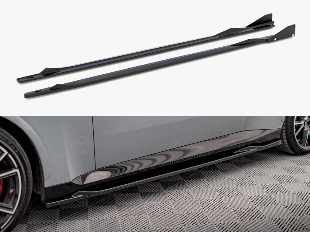 Maxton Side Skirts Diffusers V.2 + Flaps BMW 2 Coupe M-Pack / M240i G42 Maxton Side Skirts Diffusers V.2 + Flaps BMW 2 Coupe M-Pack / M240i G42