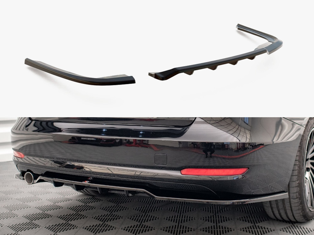 Maxton Central Rear Splitter (Vertical Bars) BMW 3 GT F34 Maxton Central Rear Splitter (Vertical Bars) BMW 3 GT F34