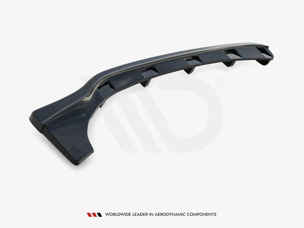 Maxton Central Rear Splitter (Vertical Bars) BMW 3 E46 Coupe M-Pack