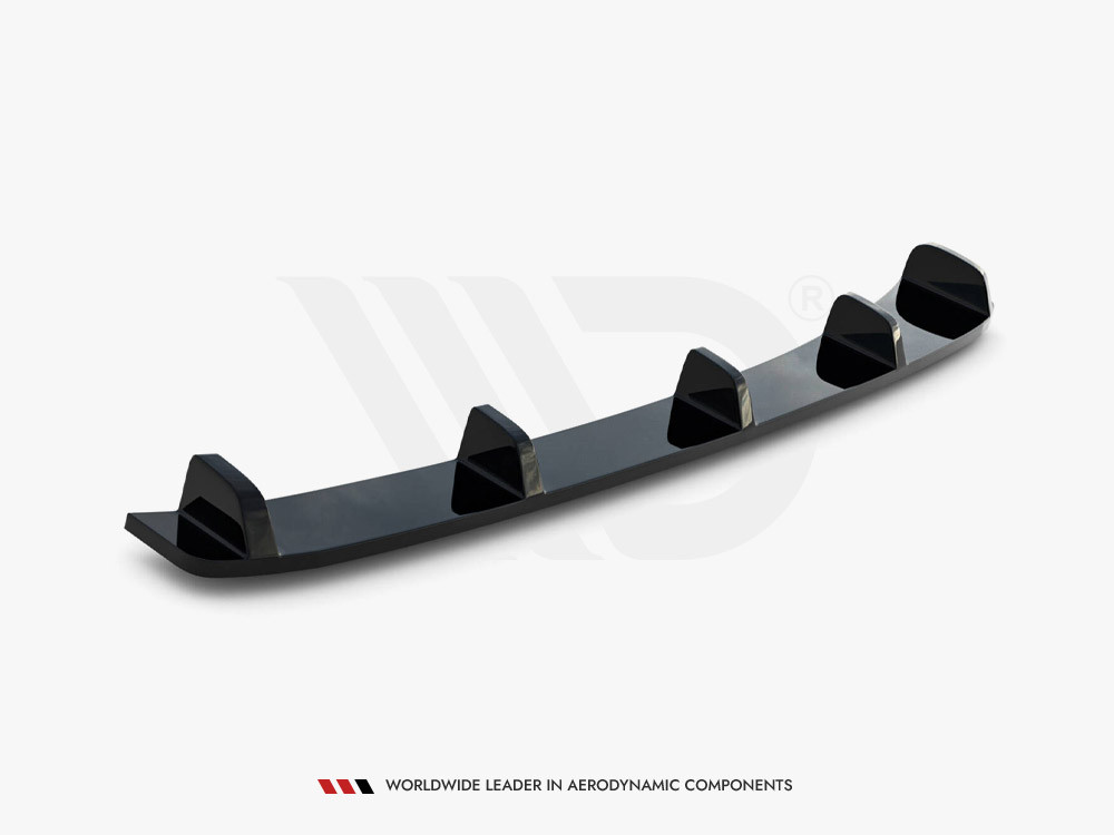 Maxton Central Rear Splitter (Vertical Bars) BMW 3 E46 Coupe M-Pack