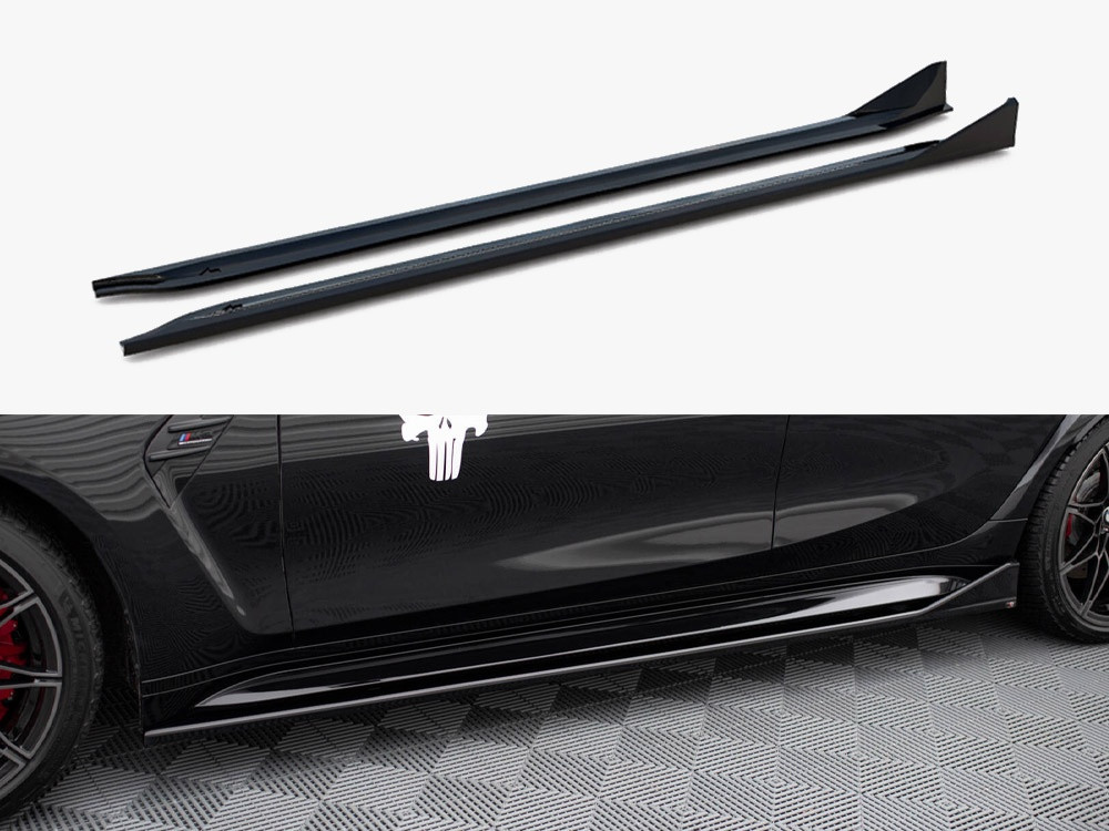 Maxton Side Skirts Diffusers V.3 CSL Look BMW M3 Sedan / Touring G80 / G81