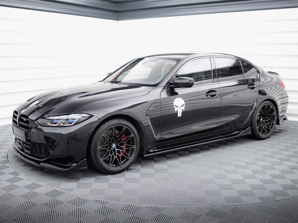 Maxton Side Skirts Diffusers V.3 CSL Look BMW M3 Sedan / Touring G80 / G81