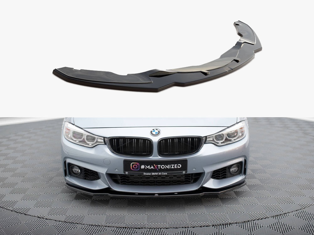 Maxton Front Splitter V.1 BMW 4 Coupe / Gran Coupe / Cabrio M-Pack F32 / F36 / F33 Maxton Front Splitter V.1 BMW 4 Coupe / Gran Coupe / Cabrio M-Pack F32 / F36 / F33