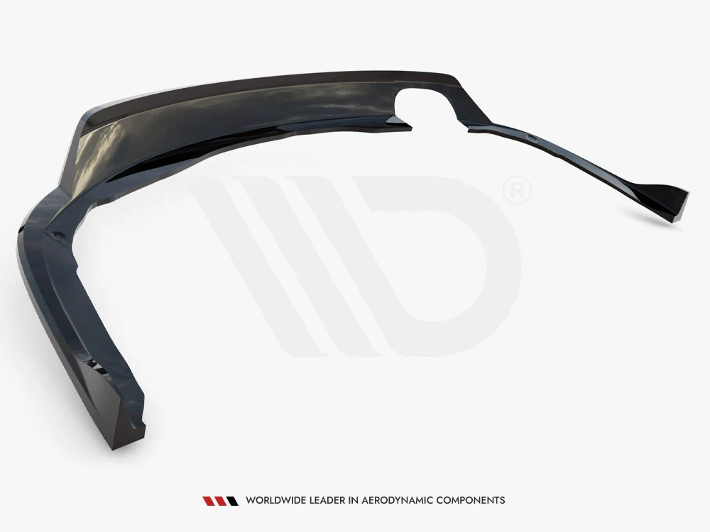 Maxton Central Rear Splitter (Vertical Bars) BMW 4 Coupe / Gran Coupe / Cabrio M-Pack F32 / F36 / F33
