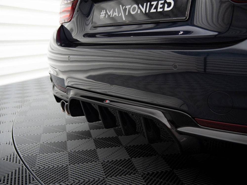 Maxton Rear Valance BMW 4 Coupe / Gran Coupe / Cabrio M-Pack F32 / F36 / F33 (Version with exhaust on one side) Maxton Rear Valance BMW 4 Coupe / Gran Coupe / Cabrio M-Pack F32 / F36 / F33 (Version with exhaust on one side)