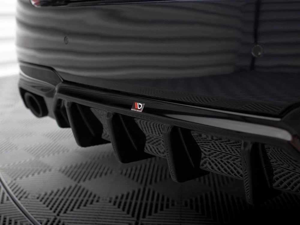 Maxton Rear Valance V.2 BMW 5 M-Pack F10 / F11 (Version with two single exhausts) Maxton Rear Valance V.2 BMW 5 M-Pack F10 / F11 (Version with two single exhausts)
