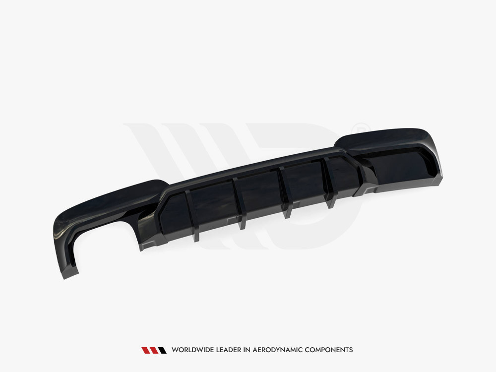 Maxton Rear Valance V.2 BMW 5 M-Pack F10 / F11 (Version with double exhaust on one side) Maxton Rear Valance V.2 BMW 5 M-Pack F10 / F11 (Version with double exhaust on one side)