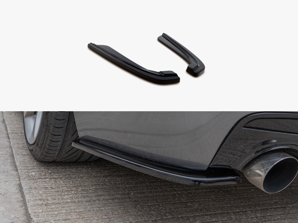 Maxton Rear Side Splitters Bmw 5 F11 M-pack (Fits TWO Single Exhaust Ends) Maxton Rear Side Splitters Bmw 5 F11 M-pack (Fits TWO Single Exhaust Ends)