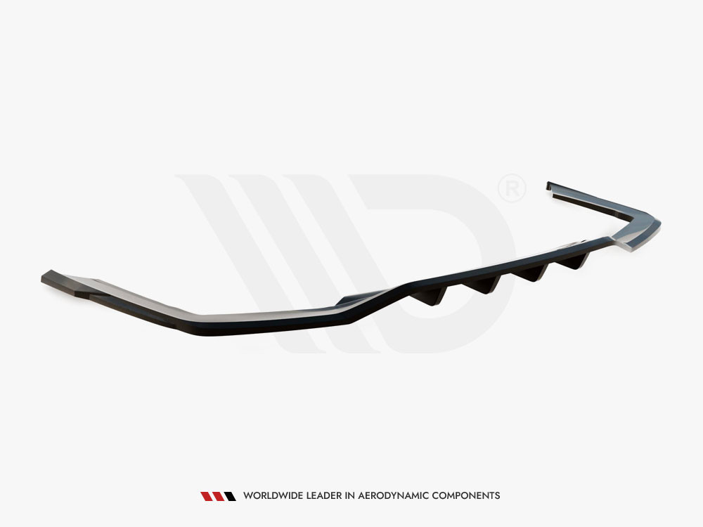 Maxton Rear Splitter (Vertical Bars) V.2 BMW 7 M-Pack G11 / G12 Facelift
