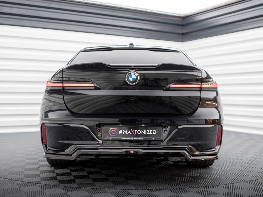 Maxton Central Rear Splitter (Vertical Bars) BMW 7 M-Pack G70 Maxton Central Rear Splitter (Vertical Bars) BMW 7 M-Pack G70