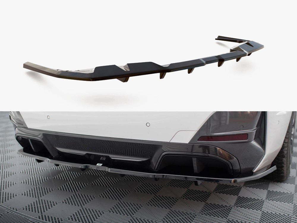 Maxton Central Rear Splitter (Vertical Bars) V.1 BMW i4 M-Pack G26 Maxton Central Rear Splitter (Vertical Bars) V.1 BMW i4 M-Pack G26