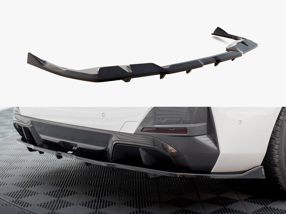Maxton Central Rear Splitter (Vertical Bars) V.2 BMW i4 M-Pack G26 Maxton Central Rear Splitter (Vertical Bars) V.2 BMW i4 M-Pack G26