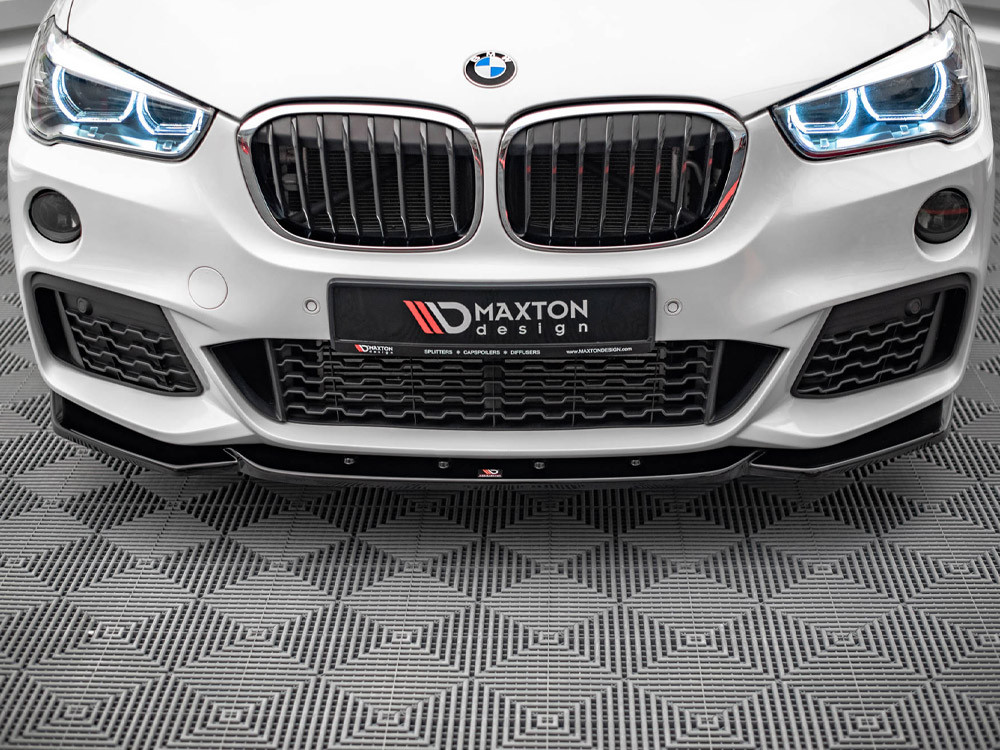 Maxton Front Splitter V.1 Bmw X1 M-pack F48 (2015-2019)