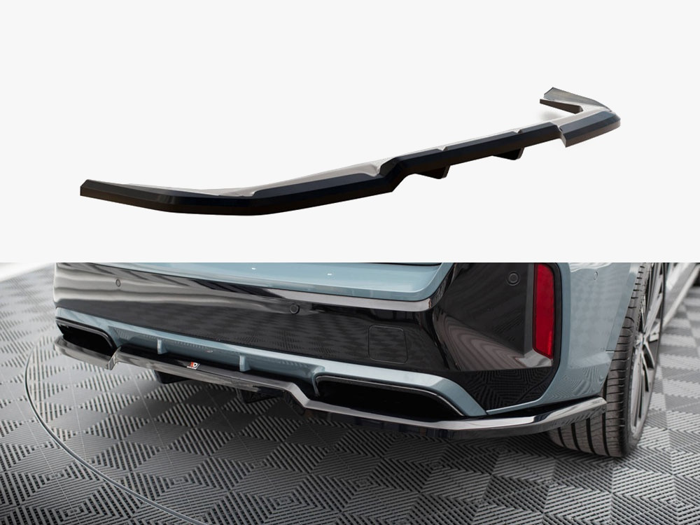 Maxton Central Rear Splitter (Vertical Bars) BMW X1 M-Pack U11 Maxton Central Rear Splitter (Vertical Bars) BMW X1 M-Pack U11