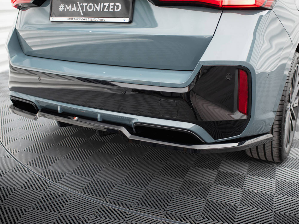 Maxton Central Rear Splitter (Vertical Bars) BMW X1 M-Pack U11 Maxton Central Rear Splitter (Vertical Bars) BMW X1 M-Pack U11