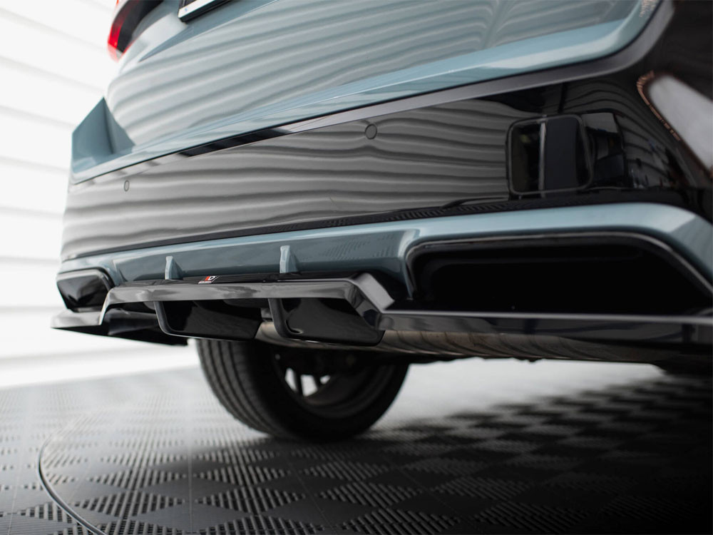 Maxton Central Rear Splitter (Vertical Bars) BMW X1 M-Pack U11 Maxton Central Rear Splitter (Vertical Bars) BMW X1 M-Pack U11
