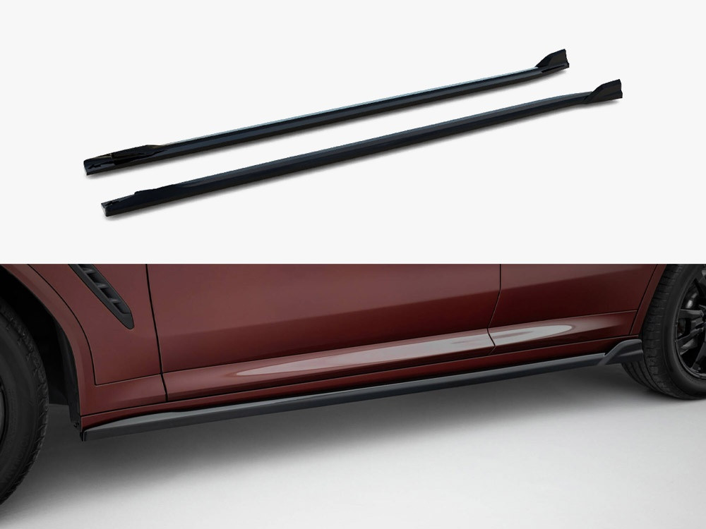 Maxton Side Skirts Diffusers BMW iX3 M-Pack G08 Facelift Maxton Side Skirts Diffusers BMW iX3 M-Pack G08 Facelift