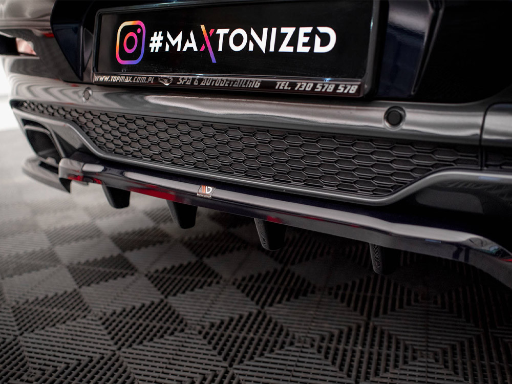 Maxton Central Rear Splitter (Vertical Bars) V.2 BMW X4 M40i G02 Maxton Central Rear Splitter (Vertical Bars) V.2 BMW X4 M40i G02