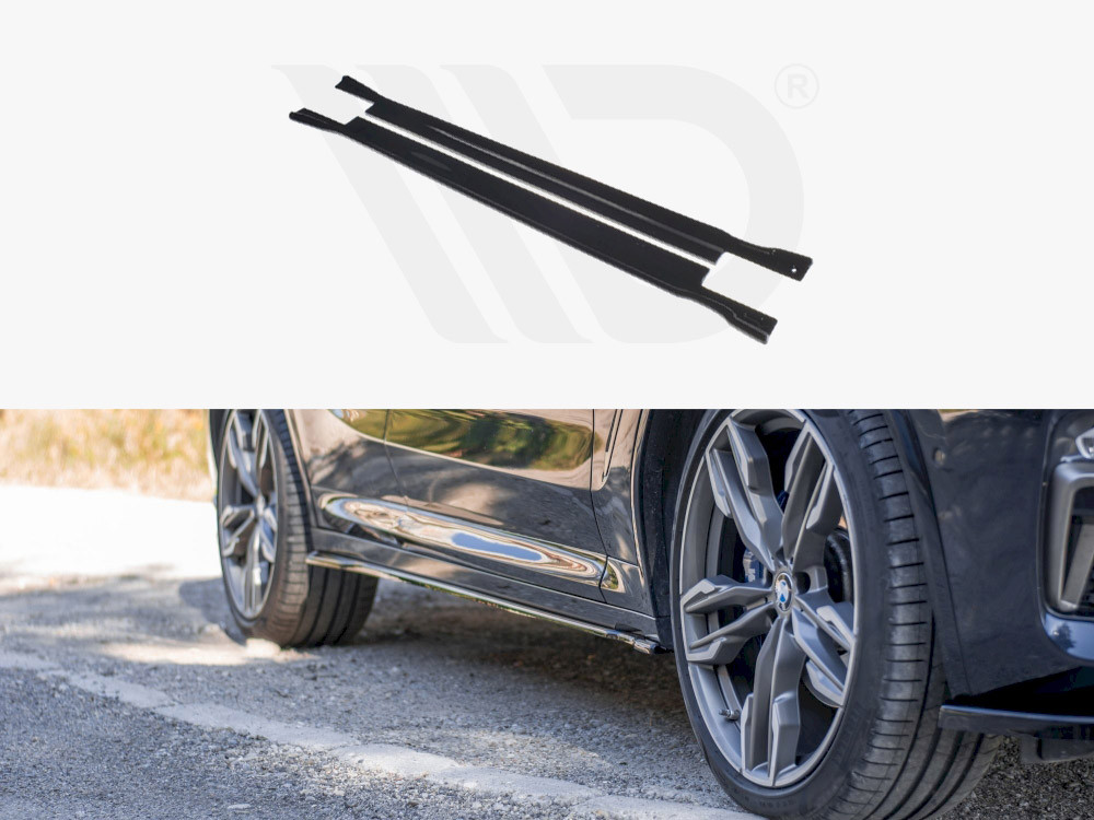 Maxton Side Skirts Diffusers Bmw X4 M Sport G02 (2018-2021) Maxton Side Skirts Diffusers Bmw X4 M Sport G02 (2018-2021)