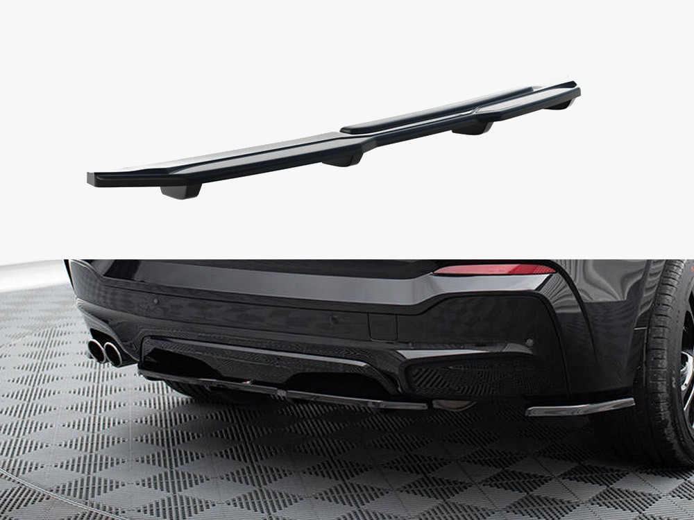 Maxton Central Rear Splitter (Vertical Bars) BMW X4 M-Pack Maxton Central Rear Splitter (Vertical Bars) BMW X4 M-Pack
