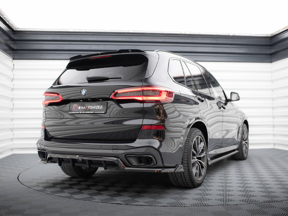 Maxton Central Rear Splitter (Vertical Bars) BMW X5 M-Sport G05