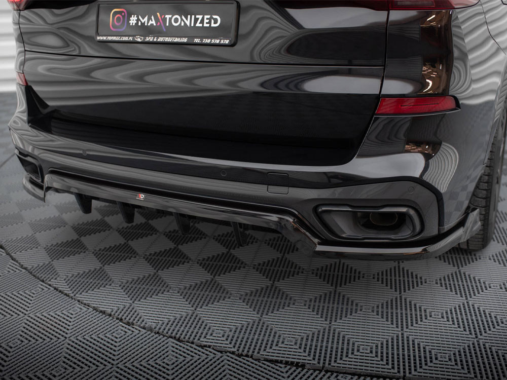 Maxton Central Rear Splitter (Vertical Bars) BMW X5 M-Sport G05