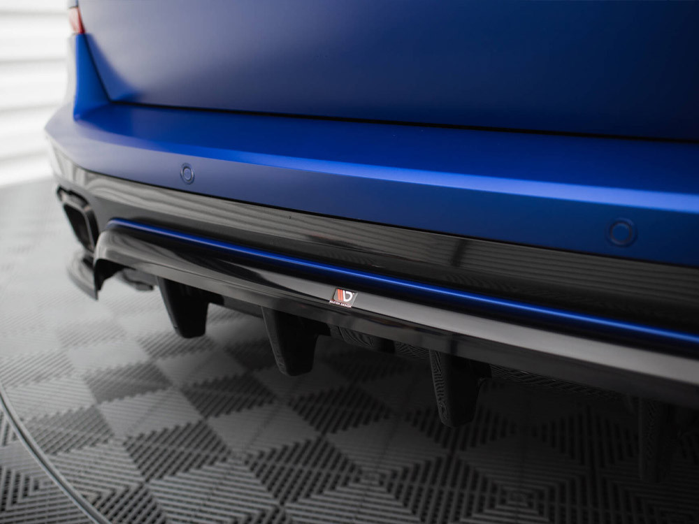 Maxton Central Rear Splitter (Vertical Bars) V.1 BMW X5 M-Pack G05 Facelift