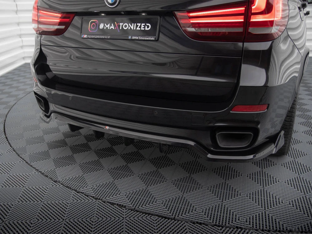 Maxton Central Rear Splitter (Vertical Bars) BMW X5 M-Pack F15