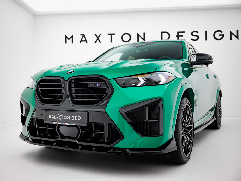 Maxton Front Splitter V.2 BMW X6 M F96 Facelift Maxton Front Splitter V.2 BMW X6 M F96 Facelift