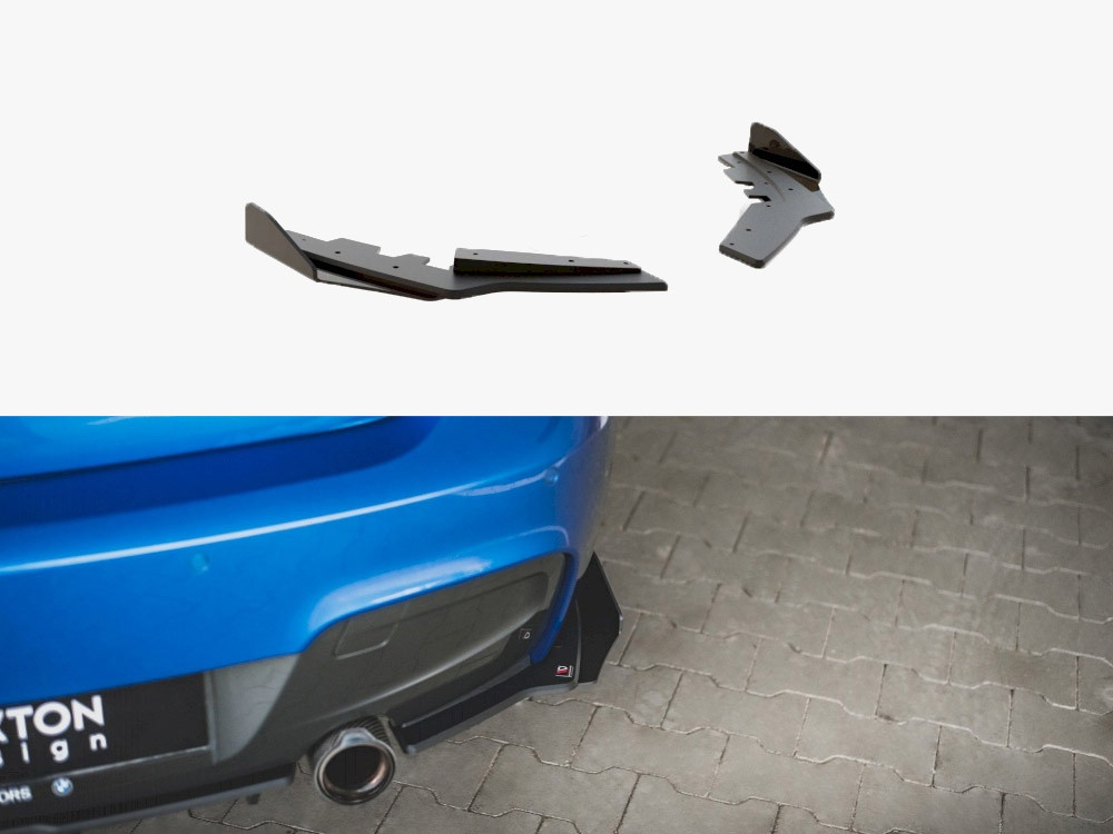 Maxton Street PRO Rear Side Splitters + Flaps BMW M135I F20 Maxton Street PRO Rear Side Splitters + Flaps BMW M135I F20