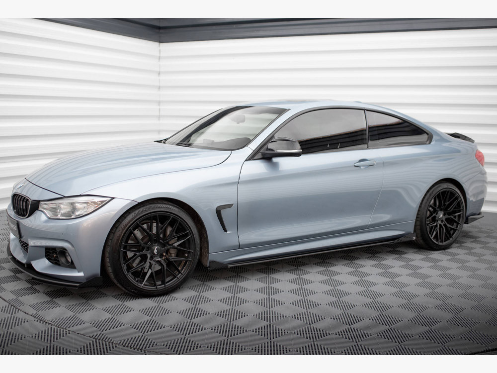 Maxton Street PRO Side Skirts Diffusers + Flaps BMW 4 Coupe / Gran Coupe / Cabrio M-Pack F32 / F36 / F33