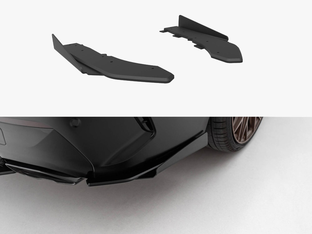 Maxton Street Pro Rear Side Splitters + Flaps BMW M440i G22 / G23 Maxton Street Pro Rear Side Splitters + Flaps BMW M440i G22 / G23
