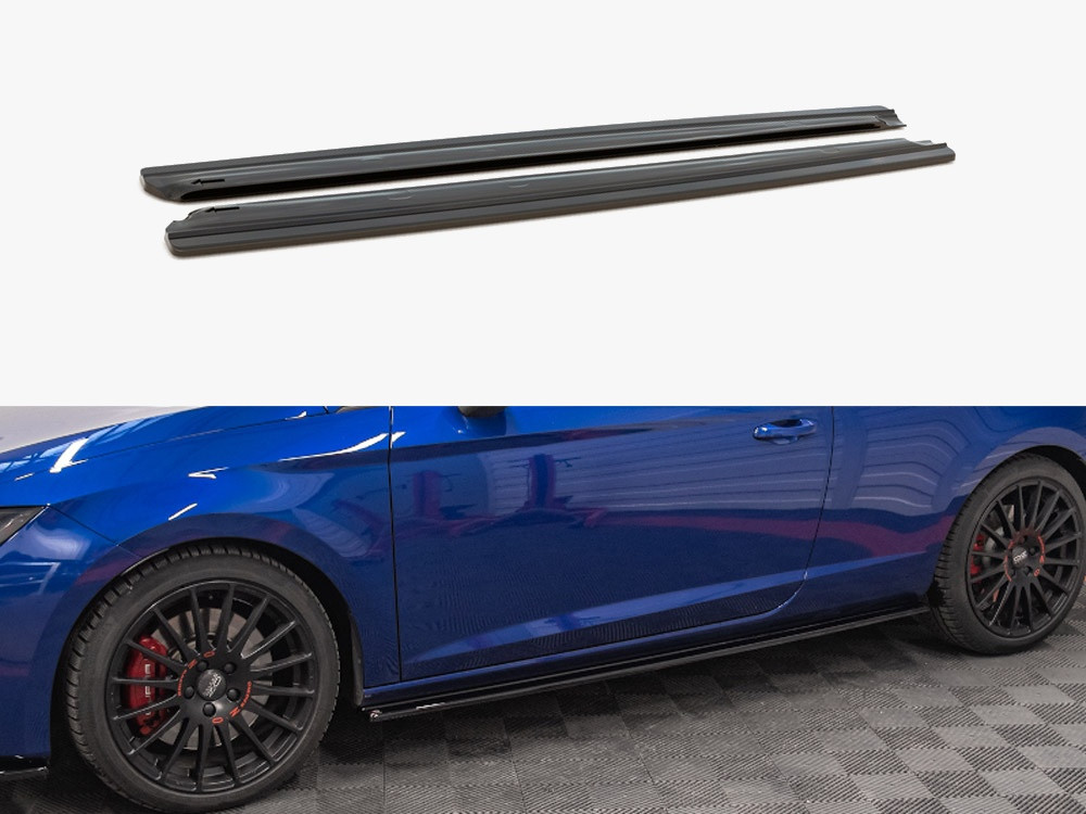 Maxton Side Skirts Splitters Seat Leon Cupra/ FR SC MK3/ MK3 Facelift (2013-2019) Maxton Side Skirts Splitters Seat Leon Cupra/ FR SC MK3/ MK3 Facelift (2013-2019)